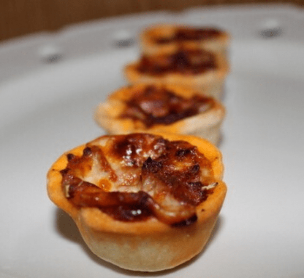 Pizza pie bites on a serving platter